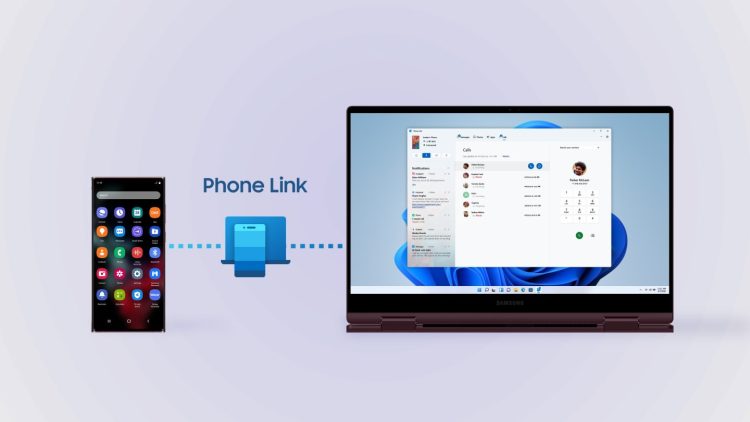 تلفن‌ها و لپ‌تاپ‌های سامسونگ از ویژگی Phone Link پشتیبانی می‌کنند