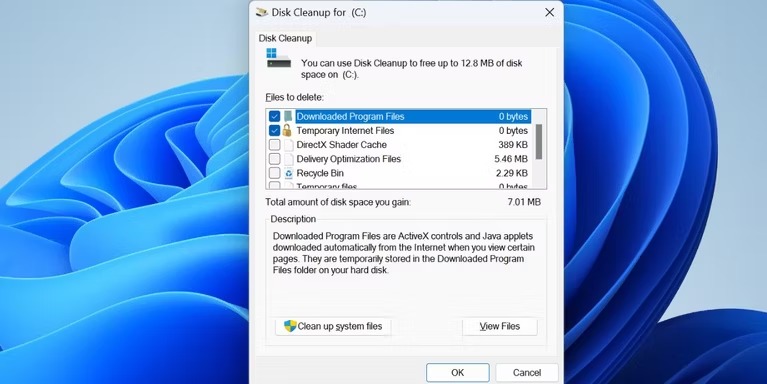 حذف پوشه Windows.old از طریق Disk Cleanup