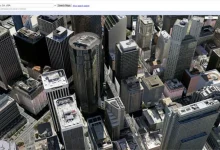 نمایش سه‌بعدی ساختمان‌ها در گوگل‌مپ