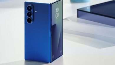 گلکسی زد فولد 7 آبی رنگ