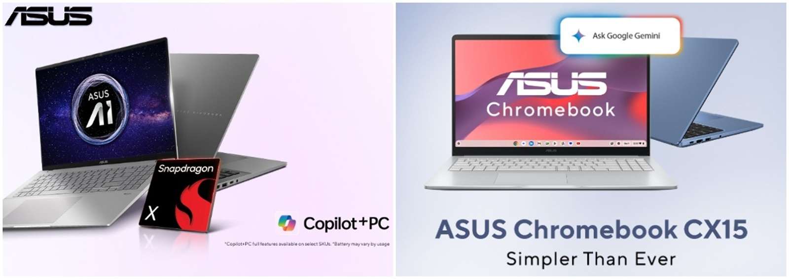ویووبوک S16 و کرومبوک CX15 ایسوس