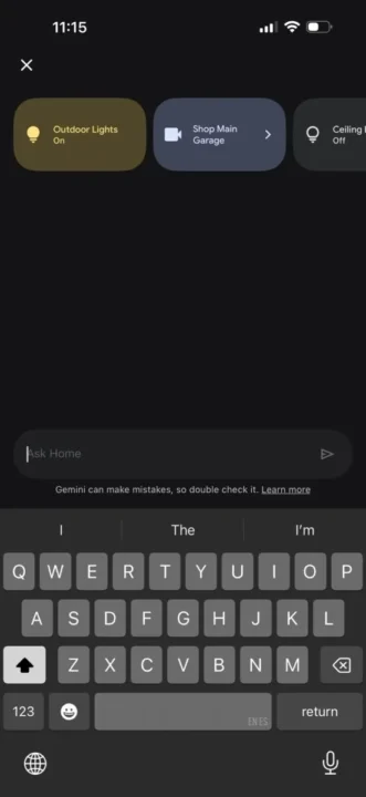 ظاهر جدید برنامه گوگل هوم نسخه iOS
