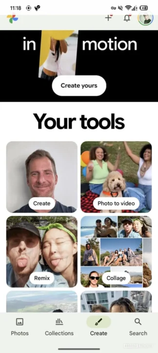 ویژگی نانو بانانا در اپلیکیشن گوگل فوتوز