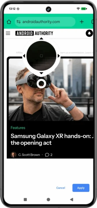 ابزار EyeDropper برای انتخاب رنگ در هر نقطه از صفحه نمایش