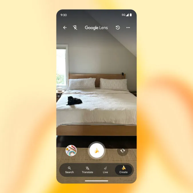 ادغام Nano Banana با گوگل لنز