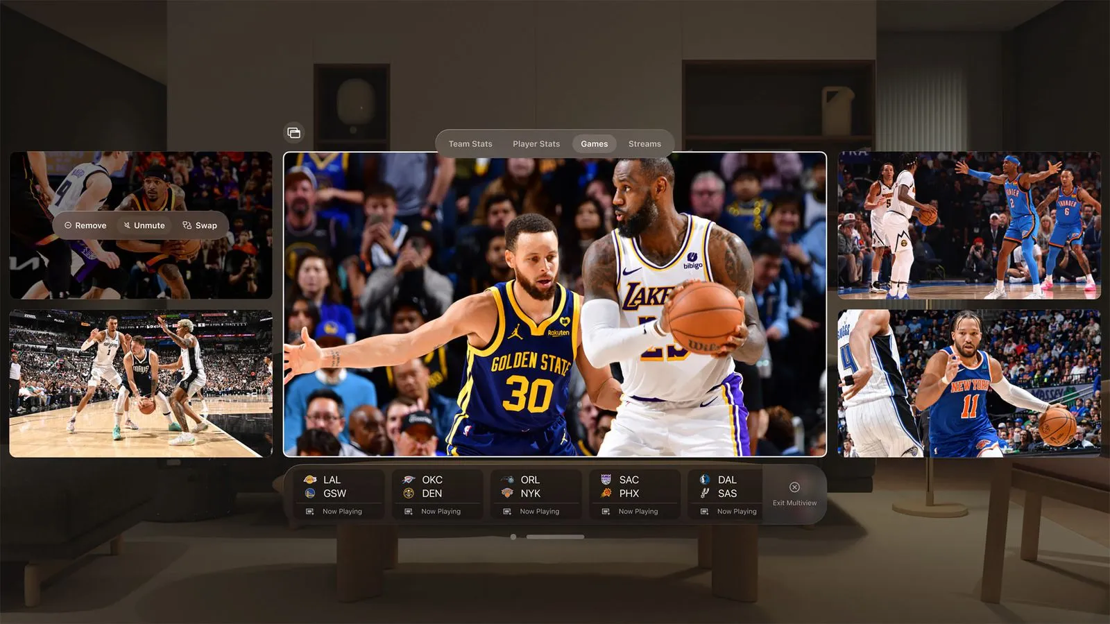 پخش زنده بسکتبال NBA روی ویژن پرو اپل