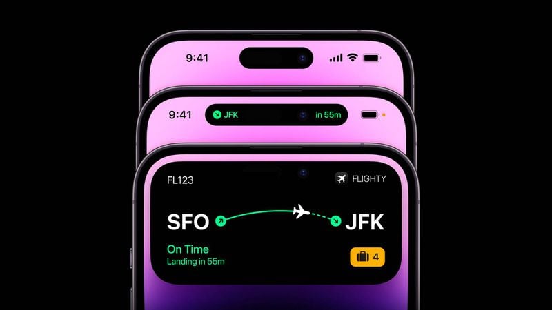 جزیره پویا در آیفون 14 پرو