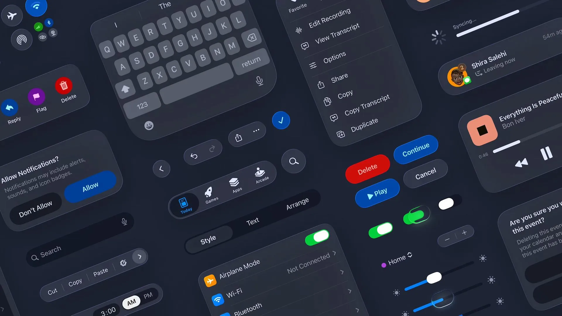 حالت تاریک Liquid Glass در iOS 26