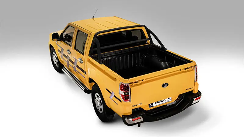 نمای بالا و پشت وانت کارون زامیاد