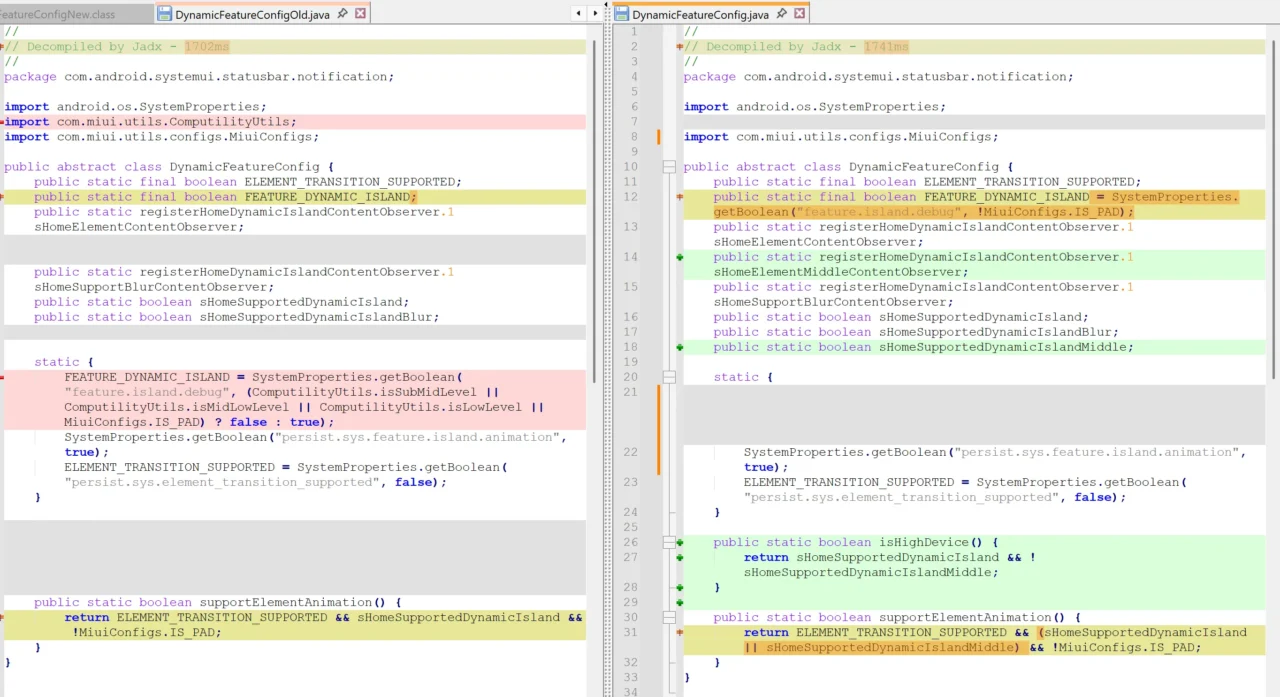 کدهای فعالسازی ویژگی هایپر ایسلند شیائومی
