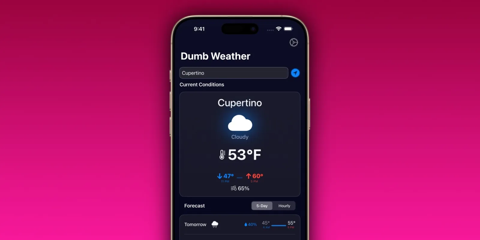 اپلیکیشن Dumb Weather