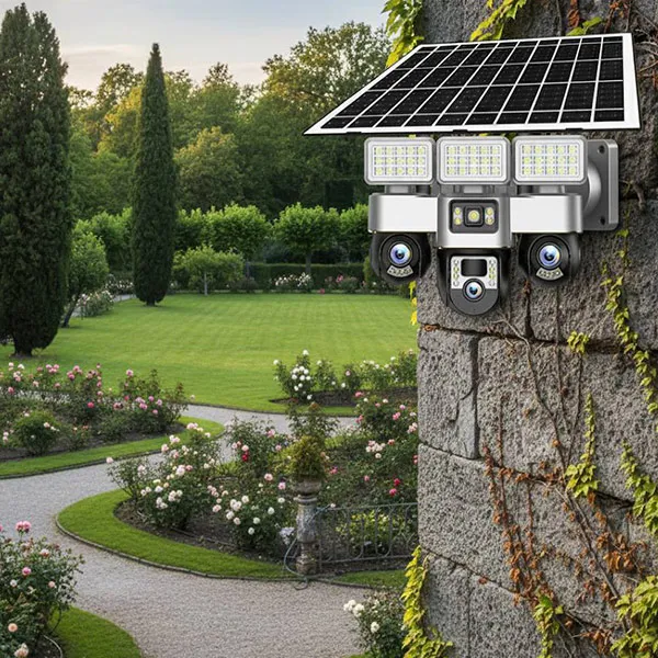 دوربین مداربسته برای امنیت باغ