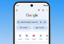 دکمه Ai Mode نسخه اپل کروم