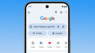 دکمه Ai Mode نسخه اپل کروم