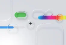 طراحی شیشه‌ای liquid glass اپل