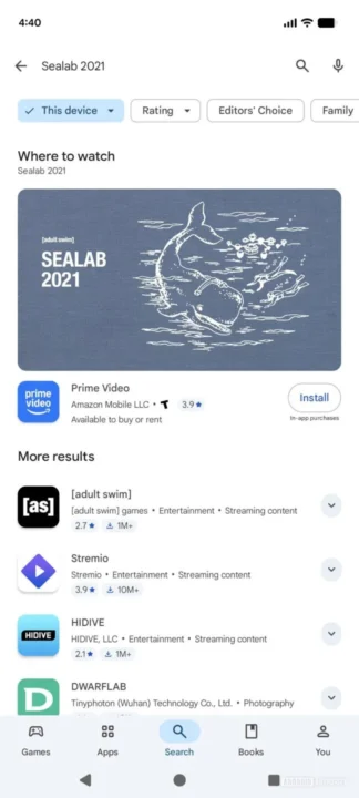 قابلیت Where to Watch گوگل پلی