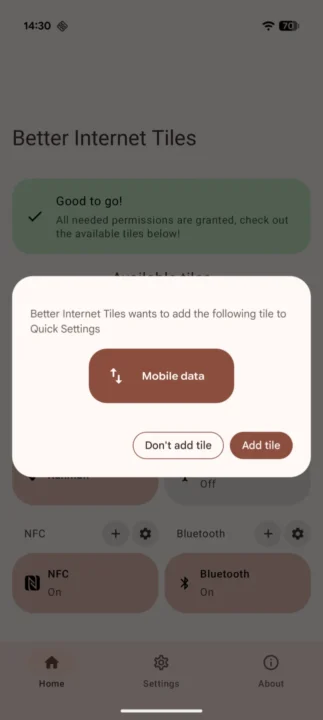 اضافه شدن گزینه دیتای موبایل به پنل تنظیمات سریع اندروید